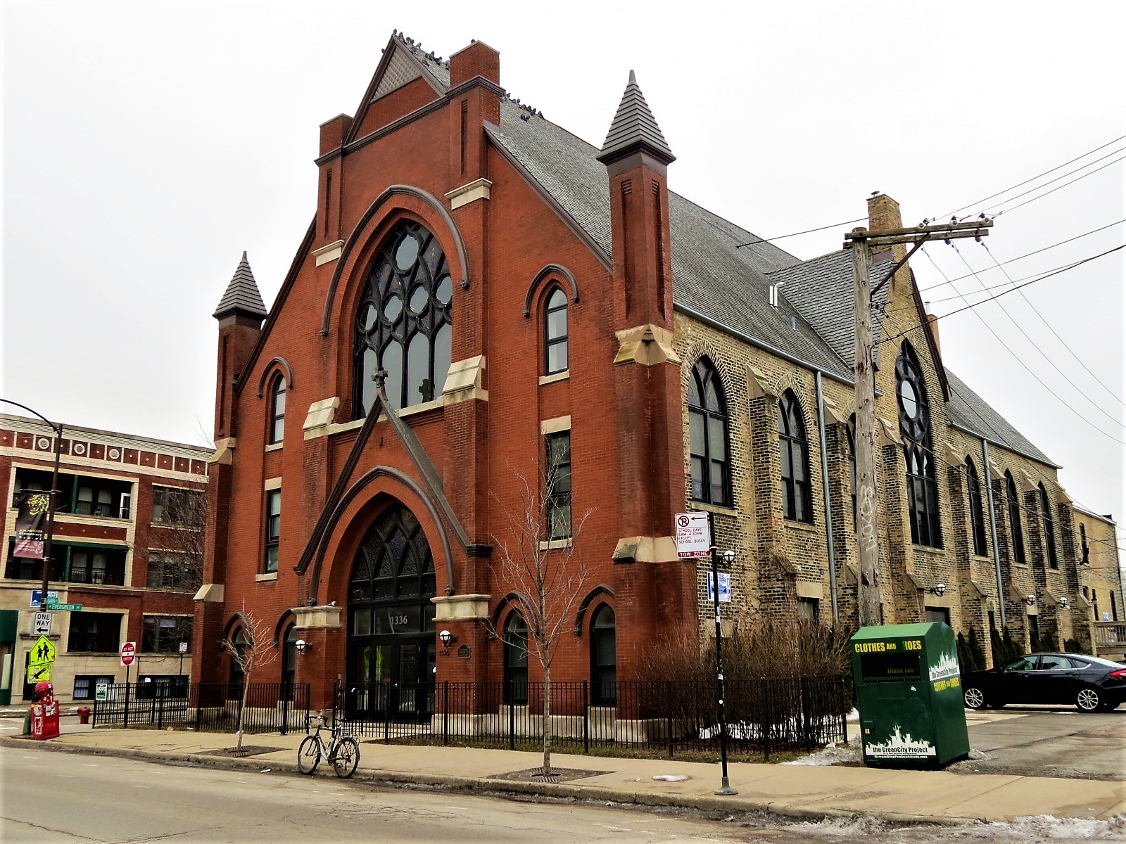 Former Wicker Park Methodist Episcopal Church at 1336 N. Damen Ave –  Chicago Bike Adventures