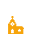 A orange church icon that represents a former Christian Scientist church