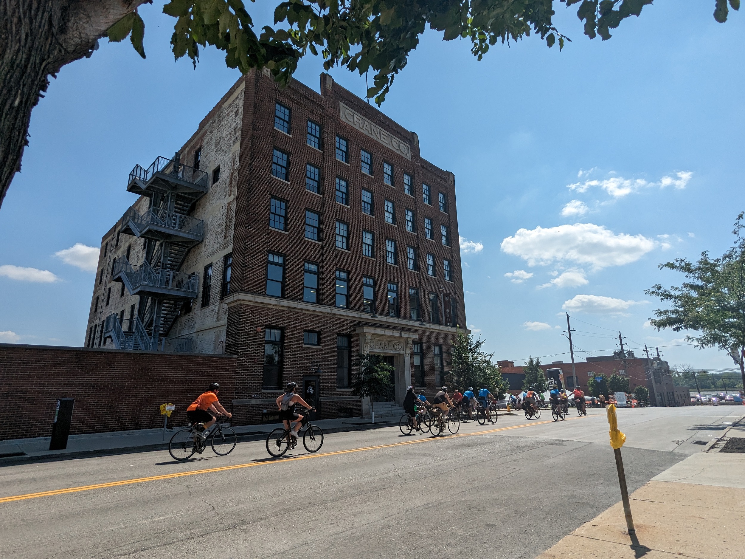 A six story red brick former early 20th Century factory now lofts